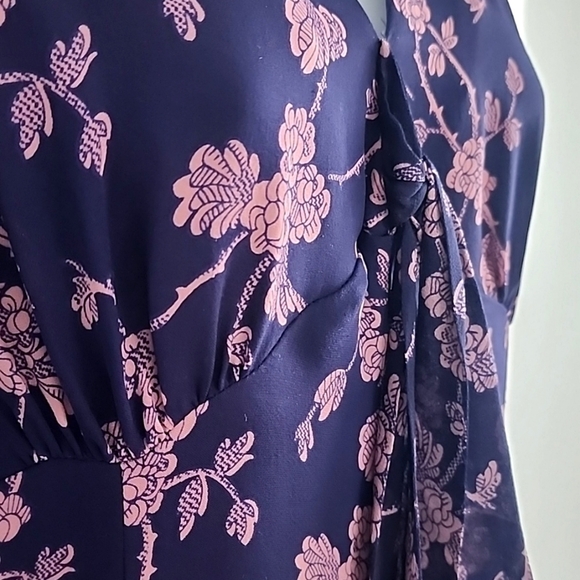 Cinq a Sept Silk Floral Ruffle Annali dress size 4 - Picture 8 of 11